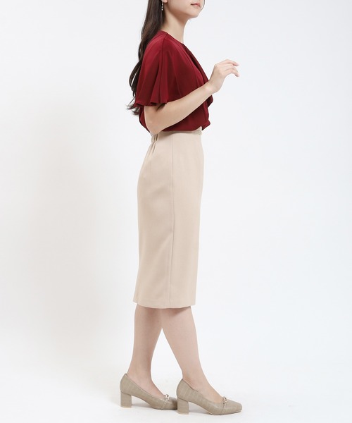 TRUDEA（トルディア）の「ウール調ビット付きタイトスカート（スカート・レディース・ブラック/ベージュ/ネイビー/ライトグレー・SMALL/MEDIUM/LARGE）」の20枚目の写真