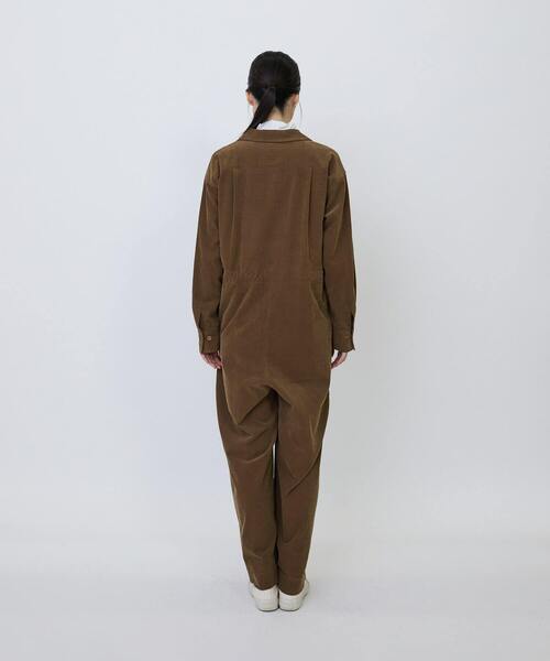 LOISIR（ロワズィール）の「コットン細コールオールインワン（つなぎ/オールインワン・レディース・ブルーグリーン/ブラウン・FREE）」の11枚目の写真