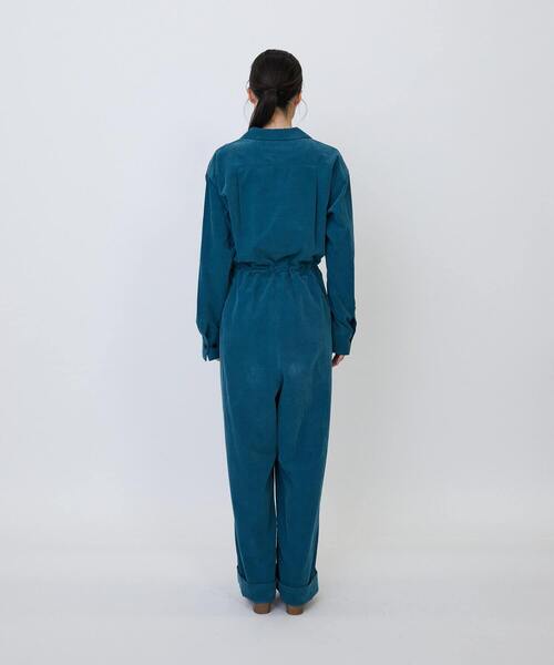 LOISIR（ロワズィール）の「コットン細コールオールインワン（つなぎ/オールインワン・レディース・ブルーグリーン/ブラウン・FREE）」の18枚目の写真