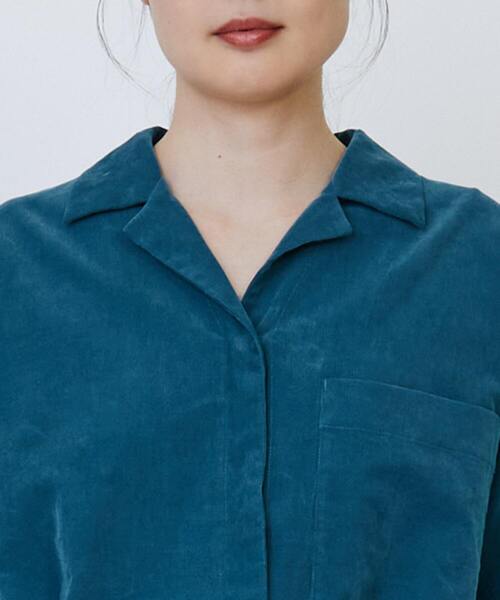 LOISIR（ロワズィール）の「コットン細コールオールインワン（つなぎ/オールインワン・レディース・ブルーグリーン/ブラウン・FREE）」の19枚目の写真