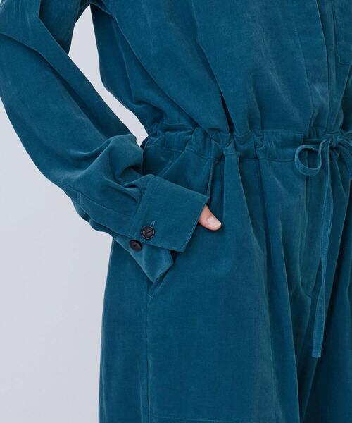 LOISIR（ロワズィール）の「コットン細コールオールインワン（つなぎ/オールインワン・レディース・ブルーグリーン/ブラウン・FREE）」の22枚目の写真