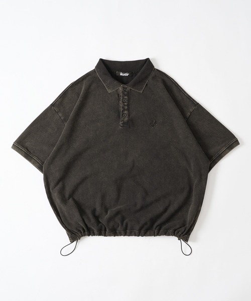 kutir(クティール)の「【低身長だからカッコよく着こなせるアイテム】ヴィンテージライクポロシャツ(ポロシャツ・メンズ・ブラウン/ブラック・MEDIUM/SMALL)」の5枚目の写真