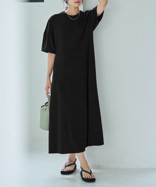 STYLE DELI(スタイルデリ)の「【匠ジョーゼット】ウエストカーブワンピース(ワンピース・レディース・ホワイト系その他/ブラック・SMALL/MEDIUM)」の11枚目の写真