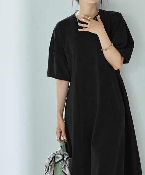 STYLE DELI(スタイルデリ)の「【匠ジョーゼット】ウエストカーブワンピース(ワンピース・レディース・ホワイト系その他/ブラック・SMALL/MEDIUM)」の13枚目の写真