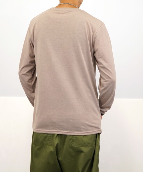 Burner(バーナー)の「【GROOVY STORE】アニマルプリント ロングスリーブTシャツ(Tシャツ/カットソー・メンズ・ホワイト/ブラウン/バーガンディー/スミクロ/モカ/ネイビー/ブラック/ブラック系その他2/ホワイト系その他2/ブラック系その他3/ピーコックグリーン系/ブルー・L/M/LL)」の19枚目の写真