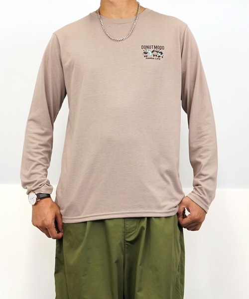 Burner(バーナー)の「【GROOVY STORE】アニマルプリント ロングスリーブTシャツ(Tシャツ/カットソー・メンズ・ホワイト/ブラウン/バーガンディー/スミクロ/モカ/ネイビー/ブラック/ブラック系その他2/ホワイト系その他2/ブラック系その他3/ピーコックグリーン系/ブルー・L/M/LL)」の20枚目の写真