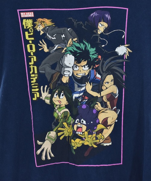 VINTAGE(ヴィンテージ)の「【ヴィンテージ古着】僕のヒーローアカデミア キャラ アニメTシャツ(Tシャツ/カットソー・メンズ・ネイビー・LARGE)」の3枚目の写真