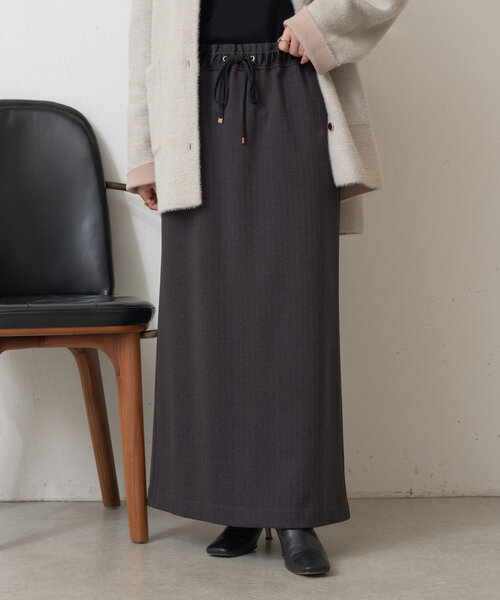 Jena espace merveilleux(ジェナ エスパスメルヴェイユ)の「ウールライクイージースカート(スカート・レディース・キャメル/オフホワイト/チャコールグレー/ベージュ・FREE)」の3枚目の写真