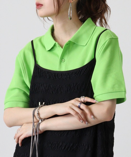 TRUSS(トラス)の「TRUSS ベーシックスタイルポロシャツ(ポロシャツ・レディース・イエロー系/オレンジ/ロイヤルブルー/レッド/ターコイズブルー/ライム/ブラック/ホワイト/ネイビー/ピンク・XXXL/4XL/S/XXL/XS/XL/L/M)」の14枚目の写真