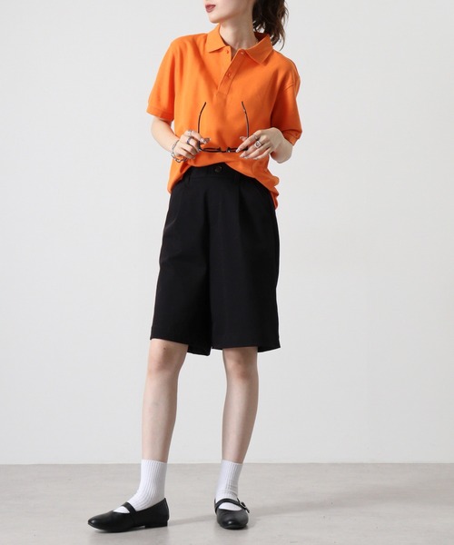 TRUSS(トラス)の「TRUSS ベーシックスタイルポロシャツ(ポロシャツ・レディース・イエロー系/オレンジ/ロイヤルブルー/レッド/ターコイズブルー/ライム/ブラック/ホワイト/ネイビー/ピンク・XXXL/4XL/S/XXL/XS/XL/L/M)」の12枚目の写真