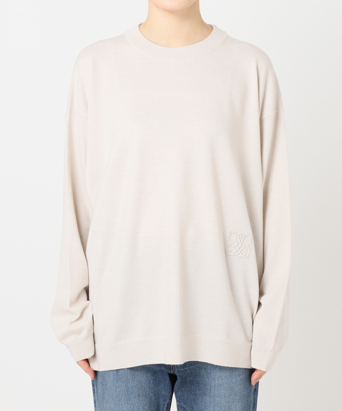 セール】Embroidery Knit プルオーバー（ニット/セーター）｜Plage