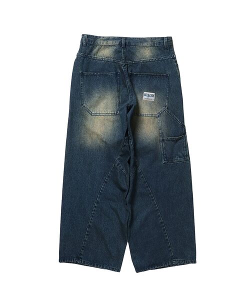 sqnz（エスキュンズ）】sqnz twist drape denim pants / ツイスト