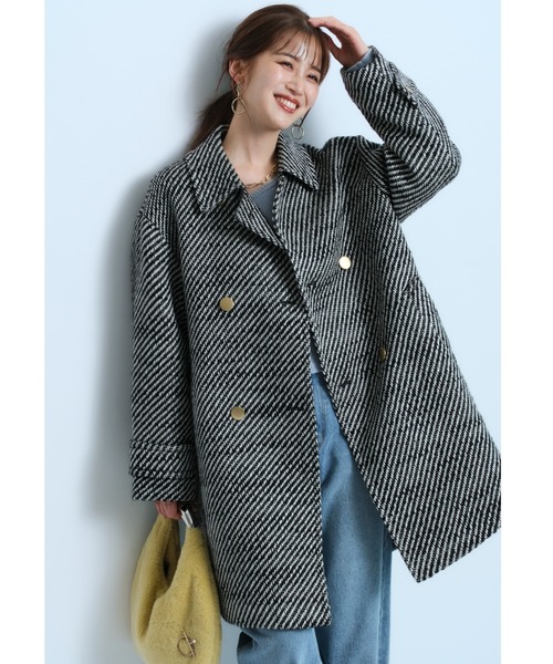 JUSGLITTY（ジャスグリッティー）の「ツイーディーPコート（ダウン