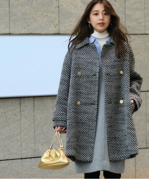 レア！定価58300円！ジャスグリッティーPコート　ライトイエロー　サイズ2 レア！定価58300円！ジャスグリッティーPコート ライトイエロー サイズ