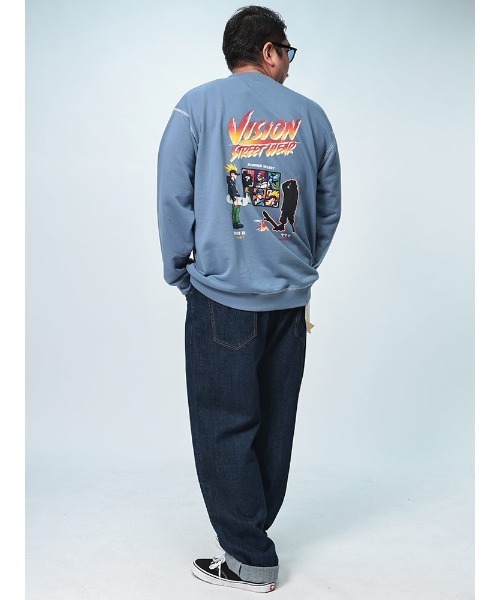 【セール】VISION STREET WEAR バックプリント クルーネック トレーナー（スウェット）｜VISION STREET WEAR（ヴィジョンストリートウェア）