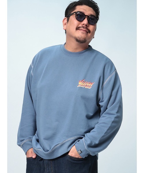 【セール】VISION STREET WEAR バックプリント クルーネック トレーナー（スウェット）｜VISION STREET WEAR（ヴィジョンストリートウェア）