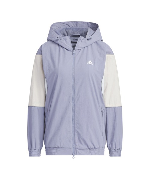 adidas(アディダス)の「アディダス adidas W BYD3 ウーブンジャケット(ナイロンジャケット・レディース・ブラック/グリーン/ラベンダー・S/M/L/XL)」の7枚目の写真