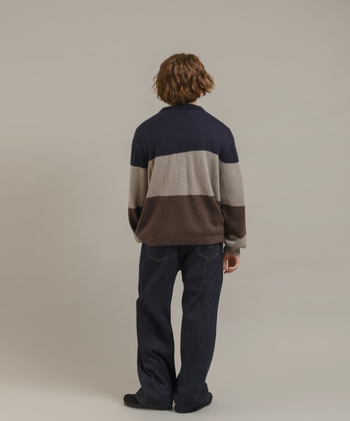 MUHET(ミュエータ)の「ニットポロシャツ(ニット/セーター・レディース・ボルドー/ネイビー・MEDIUM/X-LARGE)」の21枚目の写真