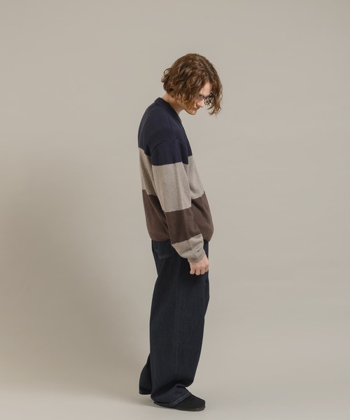 MUHET(ミュエータ)の「ニットポロシャツ(ニット/セーター・レディース・ボルドー/ネイビー・MEDIUM/X-LARGE)」の20枚目の写真