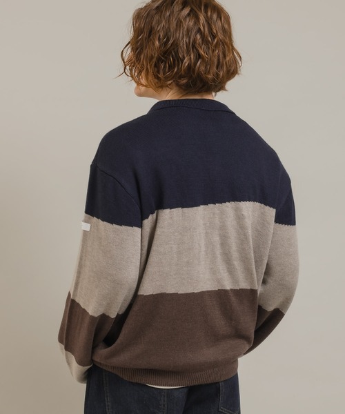 MUHET(ミュエータ)の「ニットポロシャツ(ニット/セーター・レディース・ボルドー/ネイビー・MEDIUM/X-LARGE)」の17枚目の写真