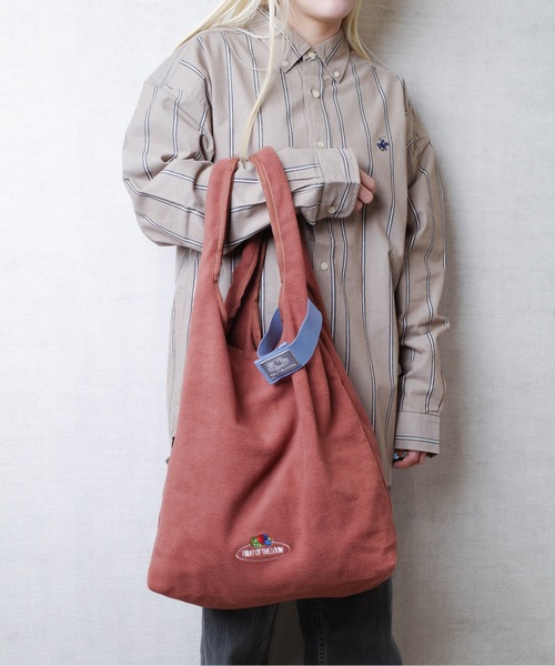 FRUIT OF THE LOOM(フルーツオブザルーム)の「FRUIT OF THE LOOM / FTL FREECE TOTE BAG / 80677700(トートバッグ・レディース・グレー/オレンジ/ネイビー/グリーン/ピンク/ブラウン・ONESIZE)」の3枚目の写真