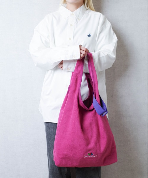 FRUIT OF THE LOOM(フルーツオブザルーム)の「FRUIT OF THE LOOM / FTL FREECE TOTE BAG / 80677700(トートバッグ・レディース・グレー/オレンジ/ネイビー/グリーン/ピンク/ブラウン・ONESIZE)」の6枚目の写真