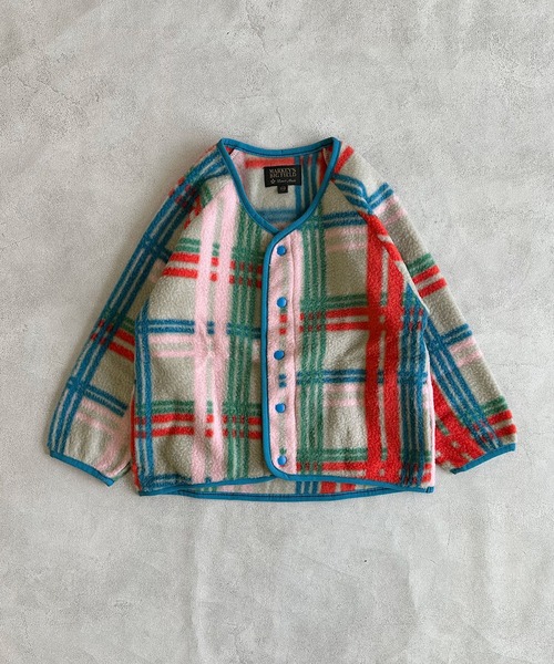 BIG FIELD（ビッグフィールド）の「総柄フリースジャケット（その他アウター・キッズ・ネイビー/ブラック/マルチ・120/110/100/90/150/140/130/95）」の3枚目の写真