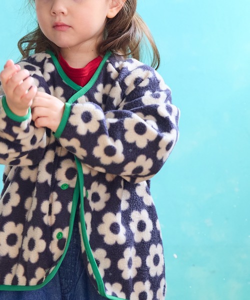 BIG FIELD（ビッグフィールド）の「総柄フリースジャケット（その他アウター・キッズ・ネイビー/ブラック/マルチ・120/110/100/90/150/140/130/95）」の14枚目の写真