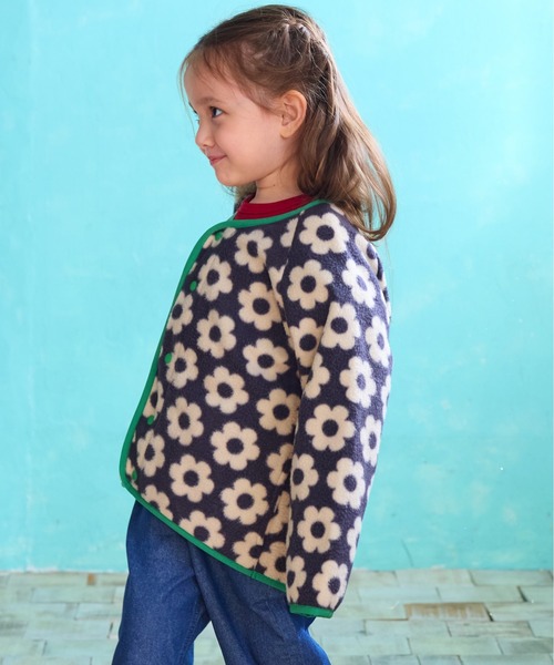 BIG FIELD（ビッグフィールド）の「総柄フリースジャケット（その他アウター・キッズ・ネイビー/ブラック/マルチ・120/110/100/90/150/140/130/95）」の15枚目の写真