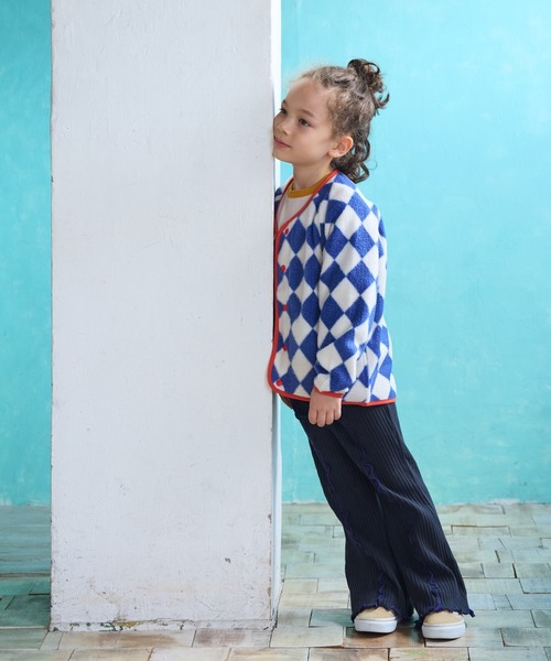 BIG FIELD（ビッグフィールド）の「総柄フリースジャケット（その他アウター・キッズ・ネイビー/ブラック/マルチ・120/110/100/90/150/140/130/95）」の19枚目の写真