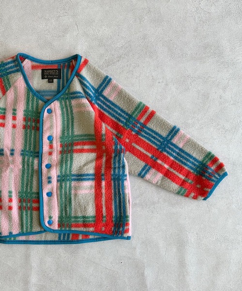 BIG FIELD（ビッグフィールド）の「総柄フリースジャケット（その他アウター・キッズ・ネイビー/ブラック/マルチ・120/110/100/90/150/140/130/95）」の13枚目の写真