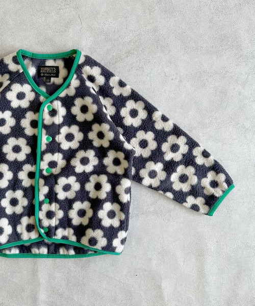 BIG FIELD（ビッグフィールド）の「総柄フリースジャケット（その他アウター・キッズ・ネイビー/ブラック/マルチ・120/110/100/90/150/140/130/95）」の11枚目の写真