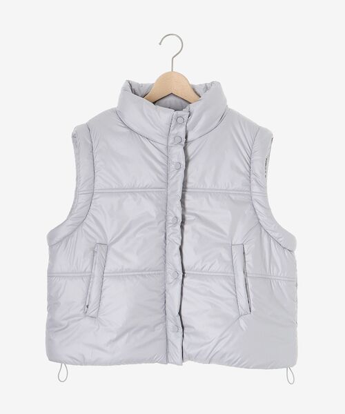 MAJESTIC LEGON（マジェスティックレゴン）の「リボンマフラーセット中綿ブルゾン（ダウンジャケット/コート・レディース・ブルー系その他2/ブルー系その他5/アイボリー・MEDIUM）」の9枚目の写真