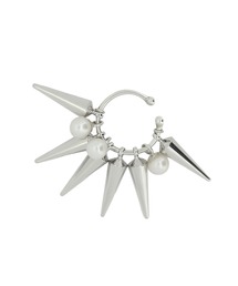 e.m.（イーエム）の「シルバー パール×スタッズイヤーカフ　M/メンズ/レディース/メンズ/SC（イヤーカフ）」