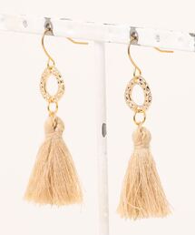 【lea.acc*maamee*】ラメ入りタッセル×ゴールド