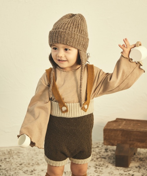 mabli 18m サス付きニットパンツ 冬のおしゃれが楽しくなる、彩り豊か