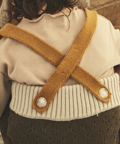 セール】【sea and shells by pairmanon】サスペンダー付き ニット