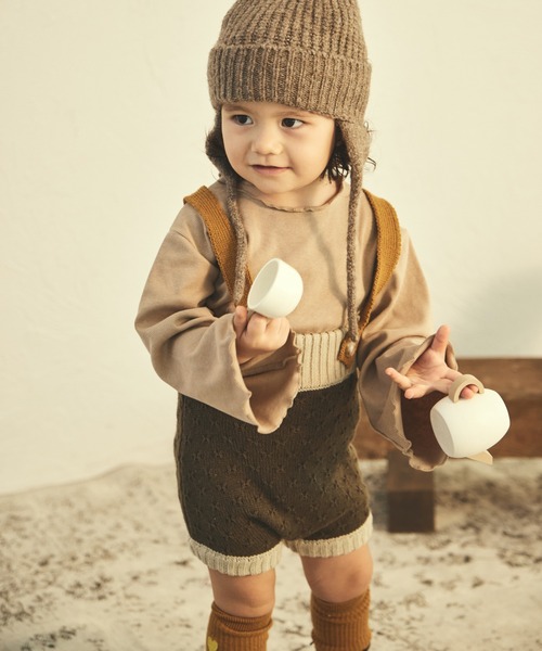 セール】【sea and shells by pairmanon】サスペンダー付き ニット