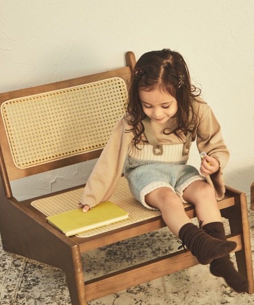 sea and shells by pairmanon（シーアンドシェルズバイペアマノン）の「【sea and shells by pairmanon】サスペンダー付き ニット パンツ ブルマ（その他ベビーウェア・キッズ・ベージュ/ブルー/ブラウン・90/80）」の21枚目の写真