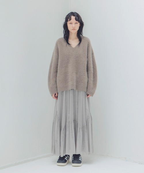 ドレスレイブ　dresslave フォックスカシミヤプルオーバー DRESSLAVE（ドレスレイブ）の「fox cashmere vneck pullover