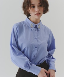 titivate | 襟付ビジューシャツ(シャツ/ブラウス)