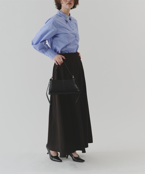 titivate（ティティベイト）の「襟付ビジューシャツ（シャツ/ブラウス・レディース・ブルー系その他/ホワイト系その他/ブルー系その他2/ホワイト系その他2・L/M/S）」の15枚目の写真