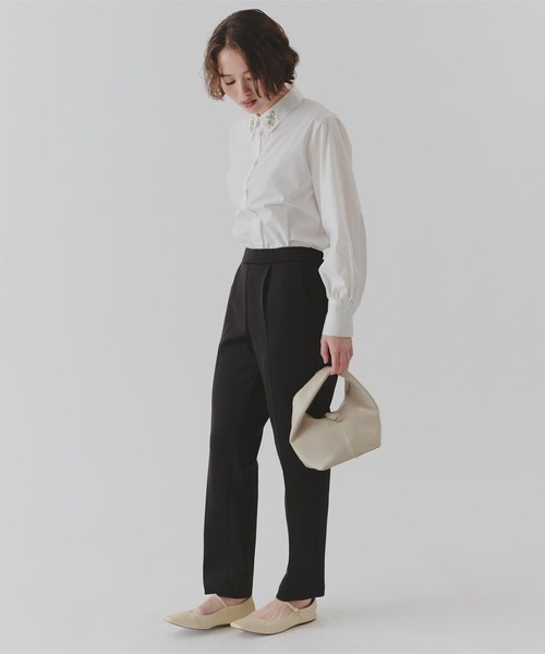 titivate（ティティベイト）の「襟付ビジューシャツ（シャツ/ブラウス・レディース・ブルー系その他/ホワイト系その他/ブルー系その他2/ホワイト系その他2・L/M/S）」の7枚目の写真