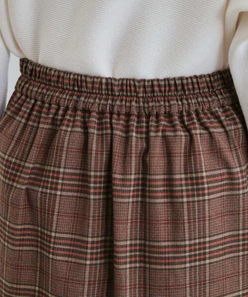 DRESKIP（ドレスキップ）の「◆【S-LL】きれいなIラインシルエット あったかチェックナロースカート（スカート・レディース・ブラック系1/ワイン系1/ベージュ系1・01/02/03/04）」の21枚目の写真
