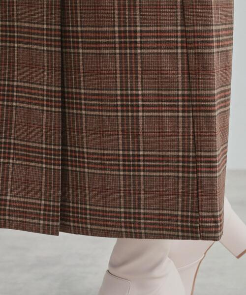 DRESKIP（ドレスキップ）の「◆【S-LL】きれいなIラインシルエット あったかチェックナロースカート（スカート・レディース・ブラック系1/ワイン系1/ベージュ系1・01/02/03/04）」の22枚目の写真