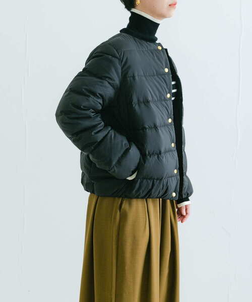 Traditional Weatherwear(トラディショナルウェザーウェア)の「Traditional Weatherwear ARKLEY DOWN PA(ダウンジャケット/コート・レディース・ブラック/オフホワイト・34)」の5枚目の写真