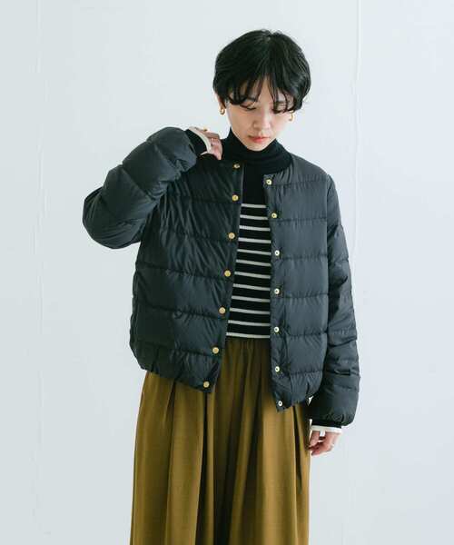 Traditional Weatherwear(トラディショナルウェザーウェア)の「Traditional Weatherwear ARKLEY DOWN PA(ダウンジャケット/コート・レディース・ブラック/オフホワイト・34)」の7枚目の写真