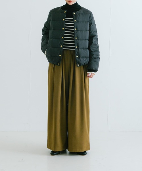 Traditional Weatherwear(トラディショナルウェザーウェア)の「Traditional Weatherwear ARKLEY DOWN PA(ダウンジャケット/コート・レディース・ブラック/オフホワイト・34)」の9枚目の写真