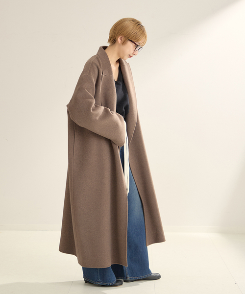 プラージュ ヤクウールブレンド テーラードコート 38 上品 秋冬 5万 プラージュ Plage R'IAM テーラードコート （ブラウン