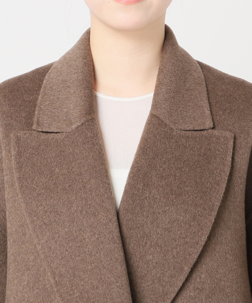 エミプラージュ✨ロング　テーラード　ウールコート　38 ベージュ 5DBB389B-8FC1-4A39-9CD1-